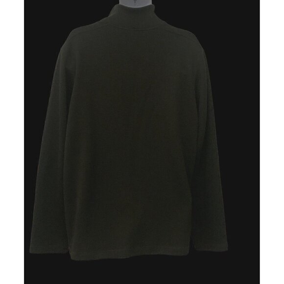 Apt 9 Mens 1/4 Zip Polo Sweater Size XL Long Sleeve Black - Picture 6 of 11